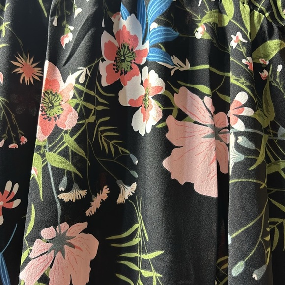 NWT Kojooin Petal Palette Dress With Back Tie V-Neck Short in front longer back - Picture 3 of 7